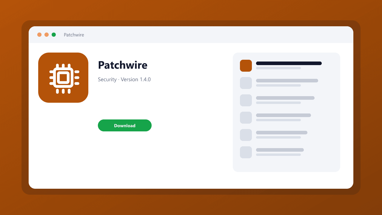 Patchwire screenshot